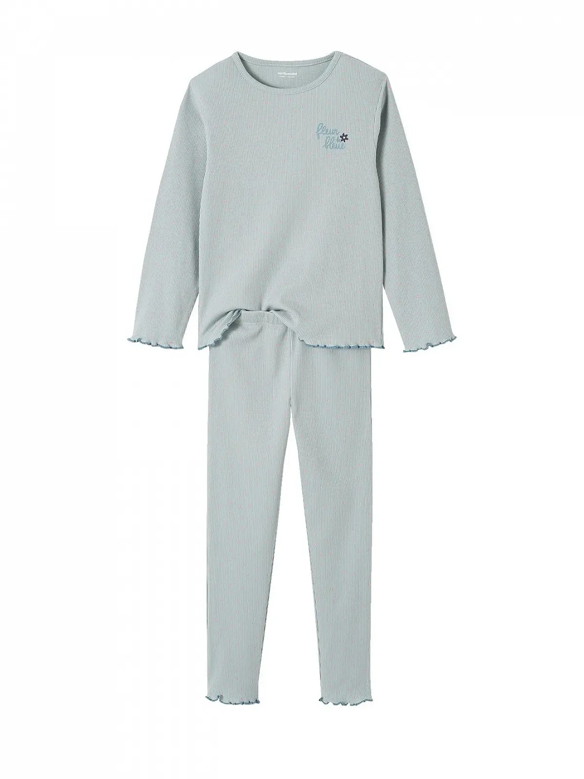 Комплект дитячих піжам в рубчик, 2 шт. VERTBAUDET, фото №3 Комплект дитячих піжам в рубчик, 2 шт. VERTBAUDET, фото №3