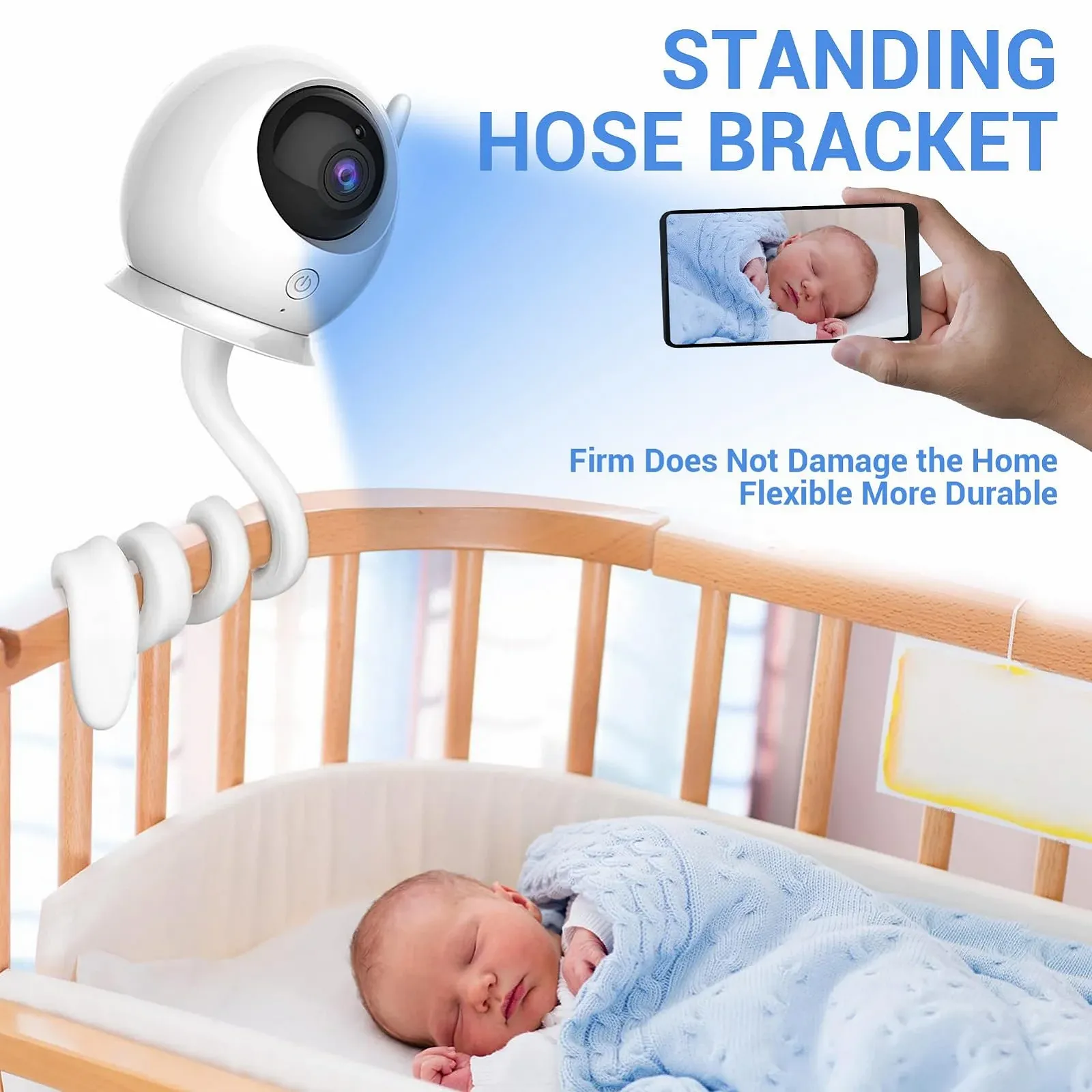 Тримач для відеоняні Universal 1/4" Thread Hole для Philips Avent Scd833/843 Motorola, фото №3