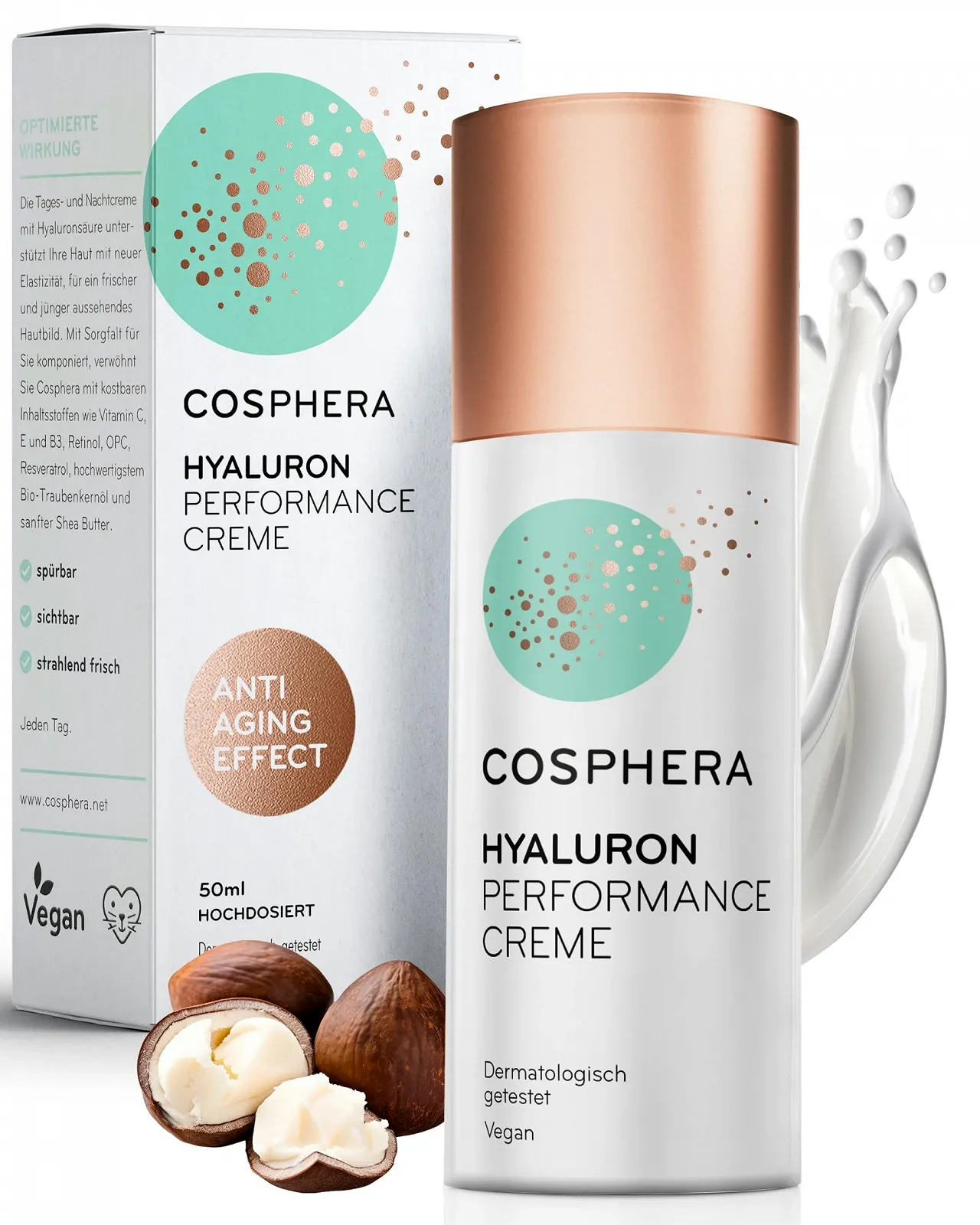Крем для обличчя Cosphera Hyaluron performance 50 мл денний та нічний, фото №1 Крем для обличчя Cosphera Hyaluron performance 50 мл денний та нічний, фото №1