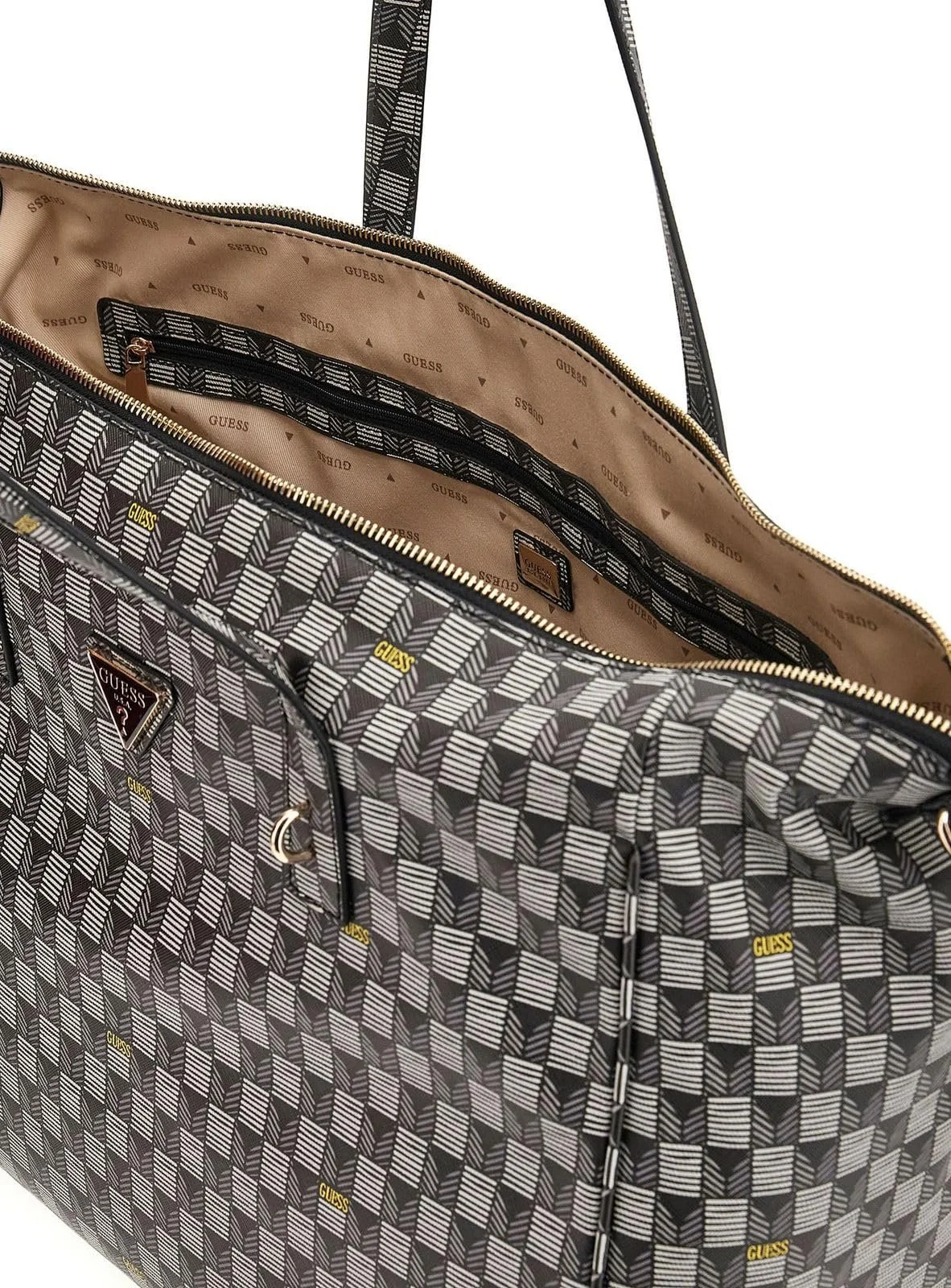 Сумка для перенесення GUESS G Wave Carryon Large Tote Чорний Логотип, фото №3