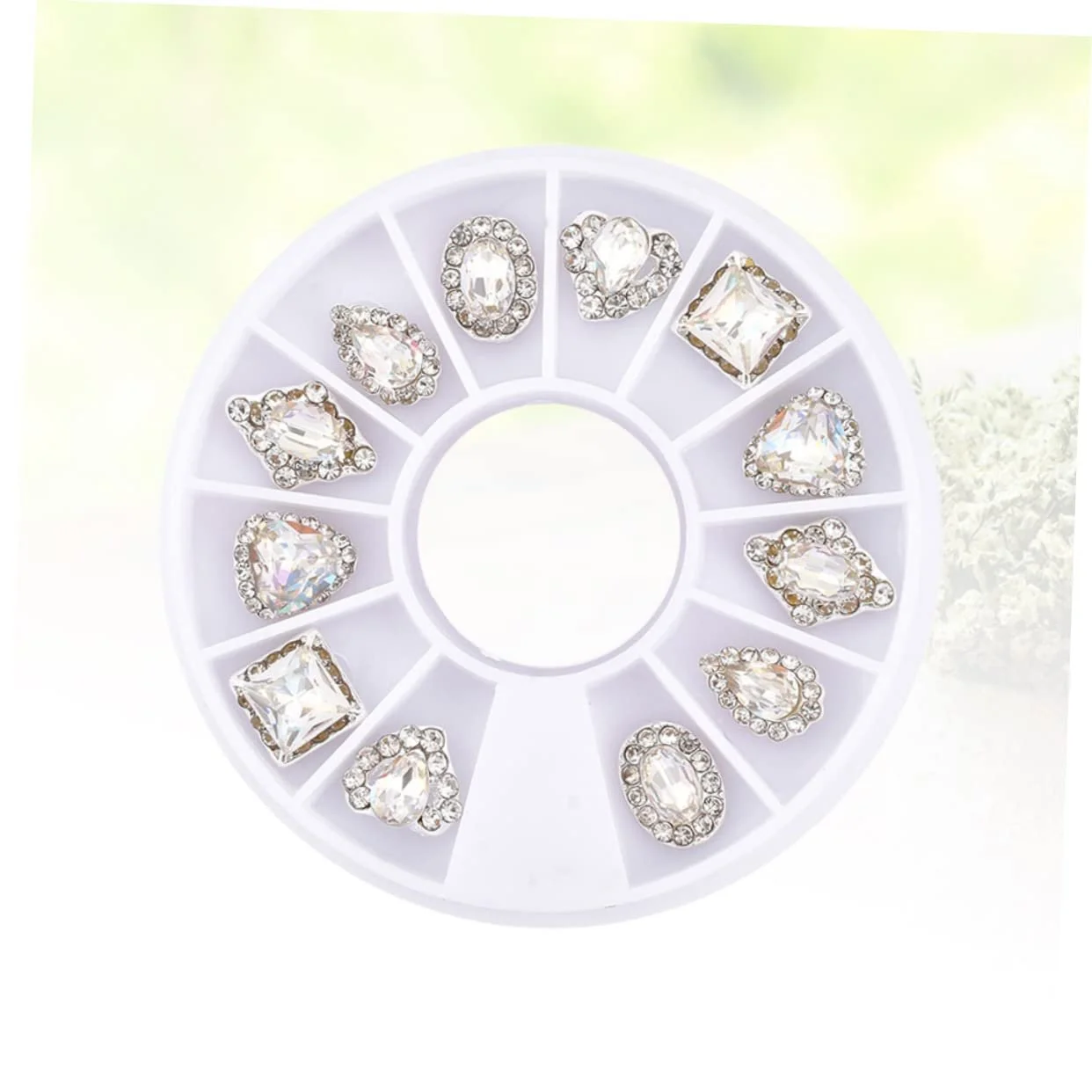 Стразы для ногтей Healvian Кристаллы для блестящего маникюра 12 сеток, фото №9