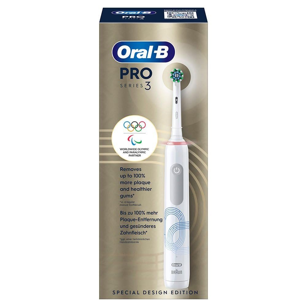 Електрична зубна щітка Oral-B Pro Series 3D, біла, 1 x 3D чистяча насадка, видаляє наліт, 3 режими чищення, таймер, акумуляторна, фото №8