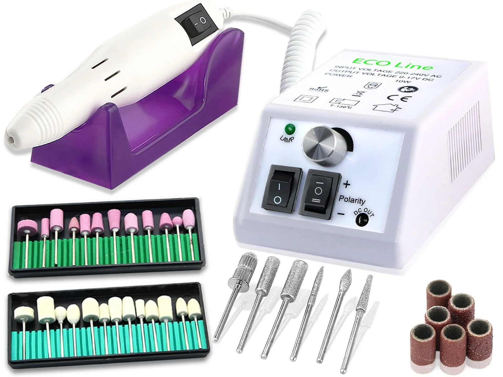 Комбінований пристрій Електричний з полірувальником та керамічним шліфувальним корпусом, фото №1