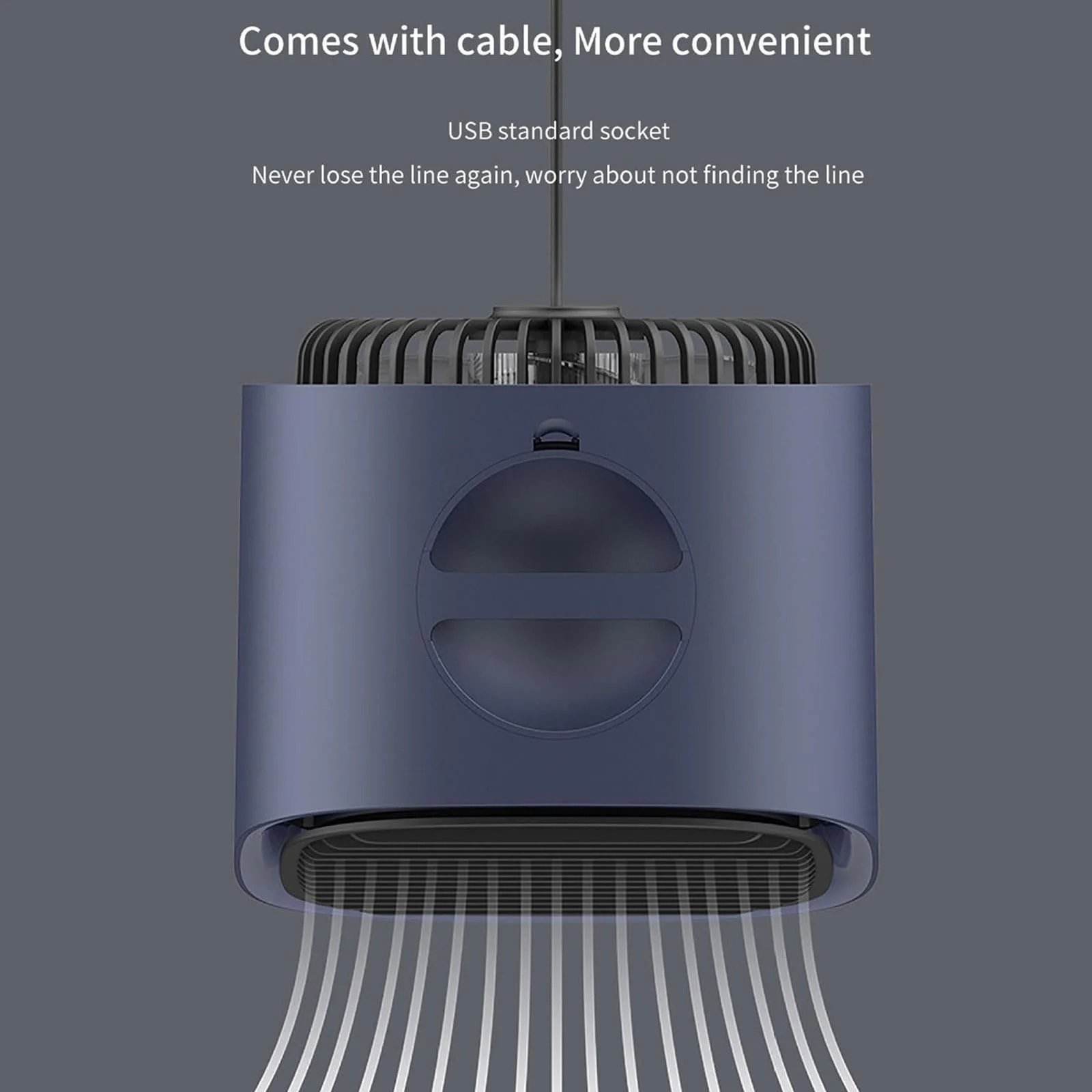Портативный воздухоохладитель Мини-кондиционер 3 скорости Увлажнитель Бесшумный LED-подсветка Водяное охлаждение Белый, фото №9