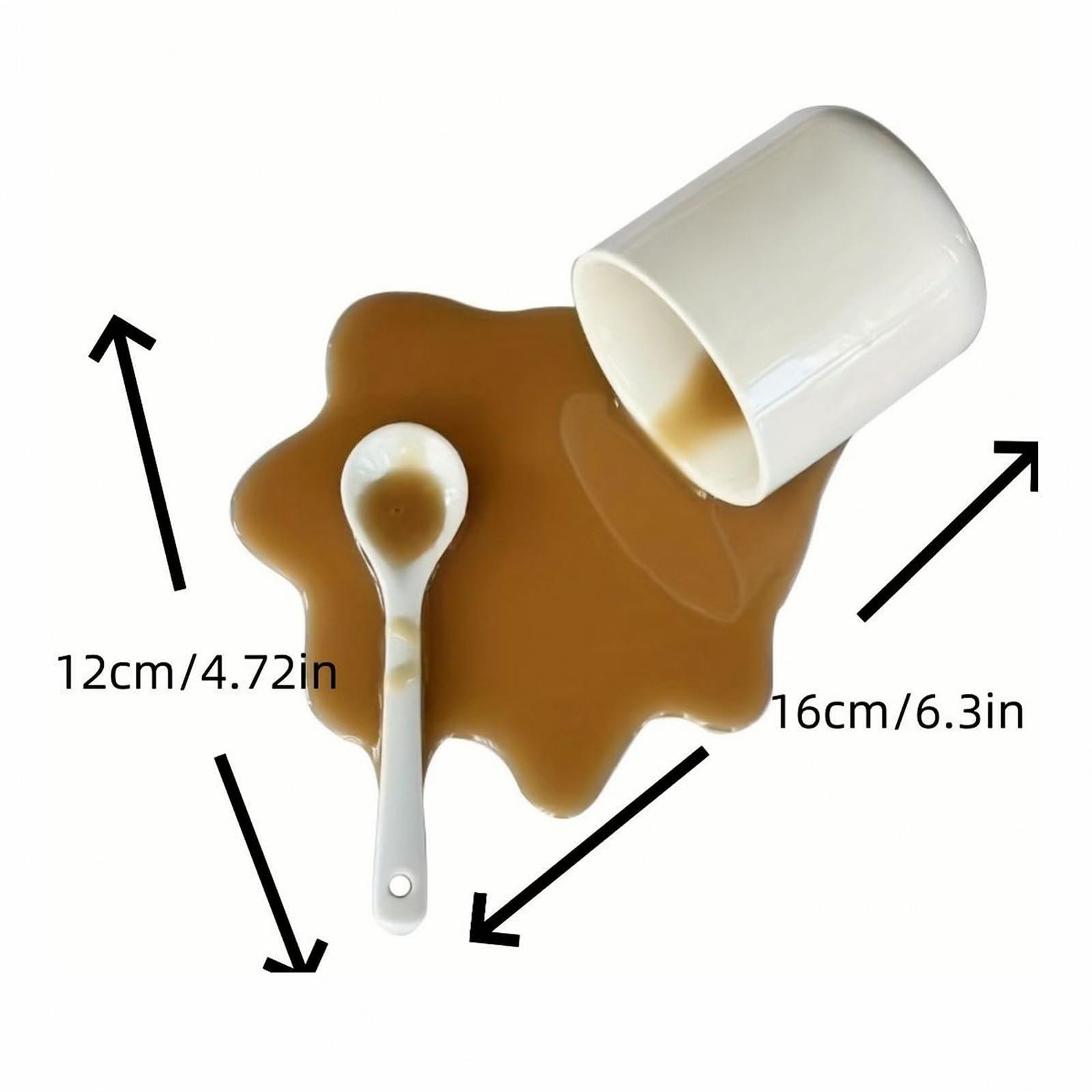 Подставка для мобильного телефона Spilled Coffee Design Настольная док-станция для смартфонов ABS Держатель для офисного стола, кухни, автомобиля, видеозаписи, потоковой передачи, чтения, дисплея планшета, Funny G, фото №2