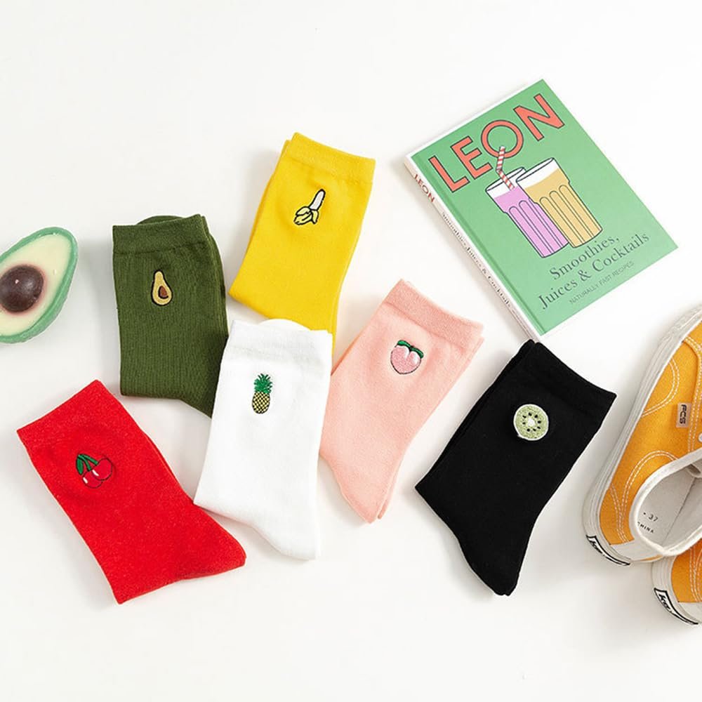 Жіночі шкарпетки Multicolor One Size 6 Pack Crew Tube Socks Бавовна, фото №8