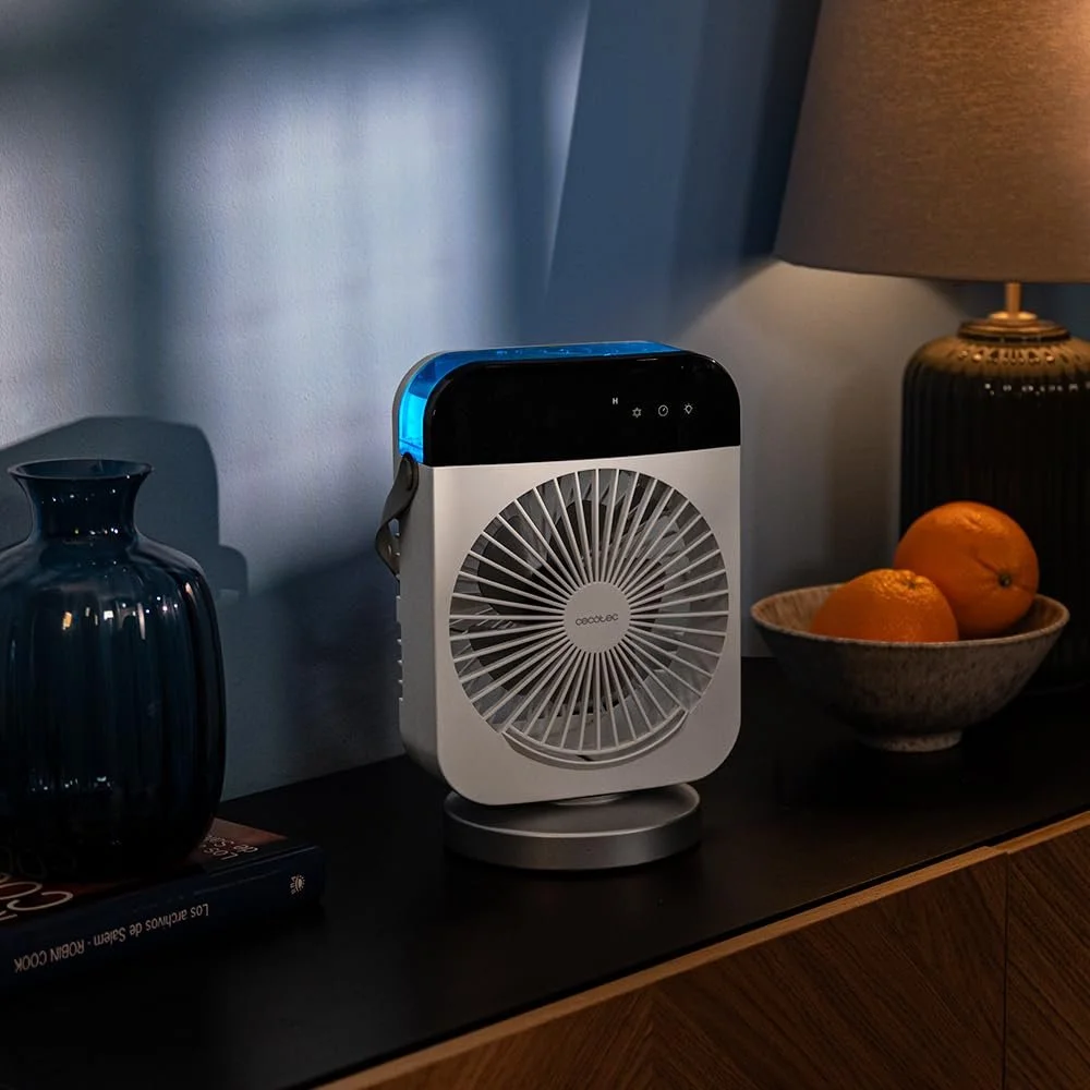 Настільний охолоджувач повітря Cecotec EnergySilence 600 DeskChill Smart Rotate 10 Вт 300 мл 4 швидкості Таймер LED-підсвітка 7 кольорів, фото №9