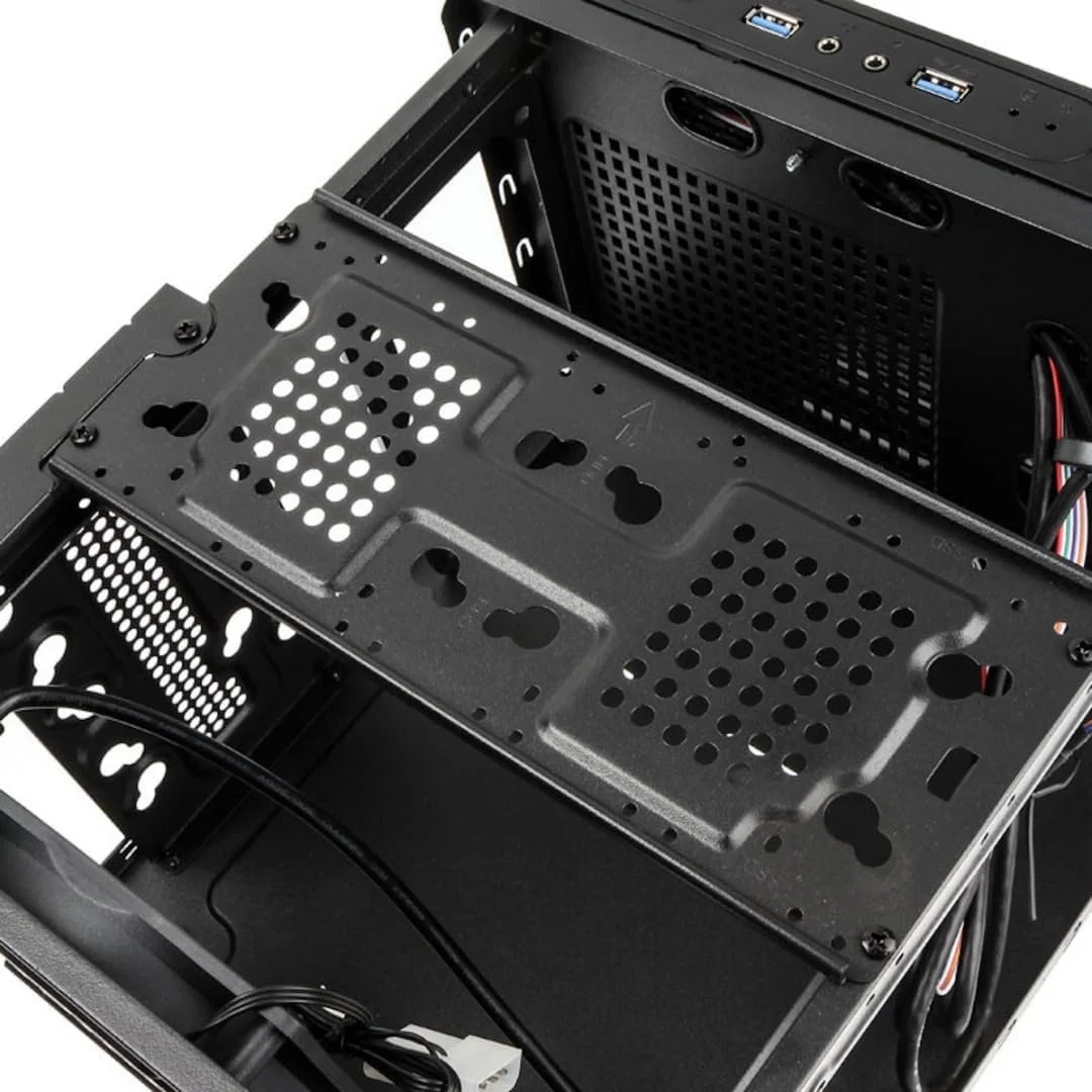 Корпус Kolink Satellite / без БЖ / Mini-ITX / Micro-ATX / 1x120мм / USB 3.0 / Чорний, фото №7 Корпус Kolink Satellite / без БЖ / Mini-ITX / Micro-ATX / 1x120мм / USB 3.0 / Чорний, фото №7