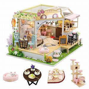 Конструктор Dollhouse Kit CUTEROOM Cat Coffee Garden - Фото 1