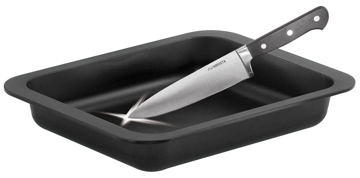 Форма для запікання Zenker SPECIAL COOKING 33 x 5 x 25 см прямокутна емальована з високим бортом Чорна 1 шт., фото №7