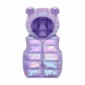 Дитячий двосторонній жилет для дівчаток зі змінним кольором - Фото 1