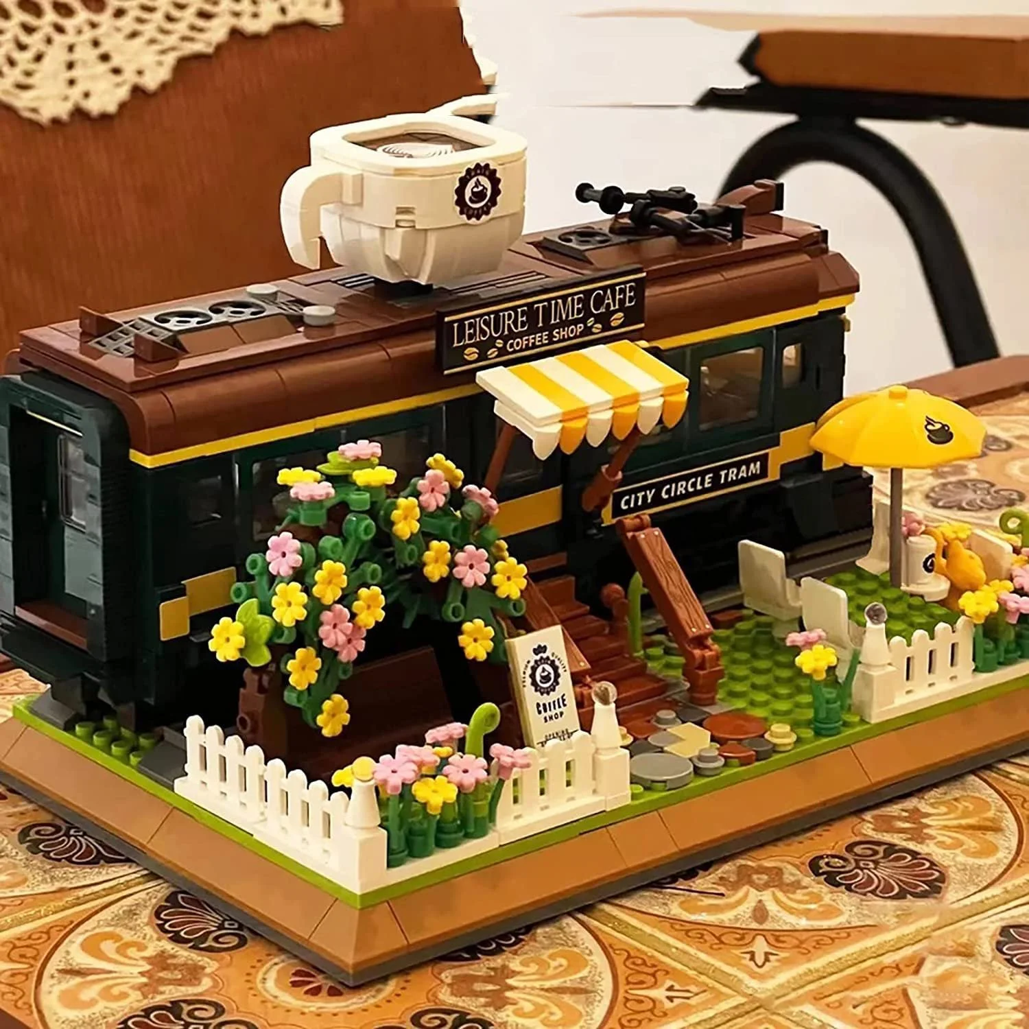 Конструктор Кафе Поезд AKOGD Модель Здания, фото №4 Конструктор Кафе Поезд AKOGD Модель Здания, фото №4