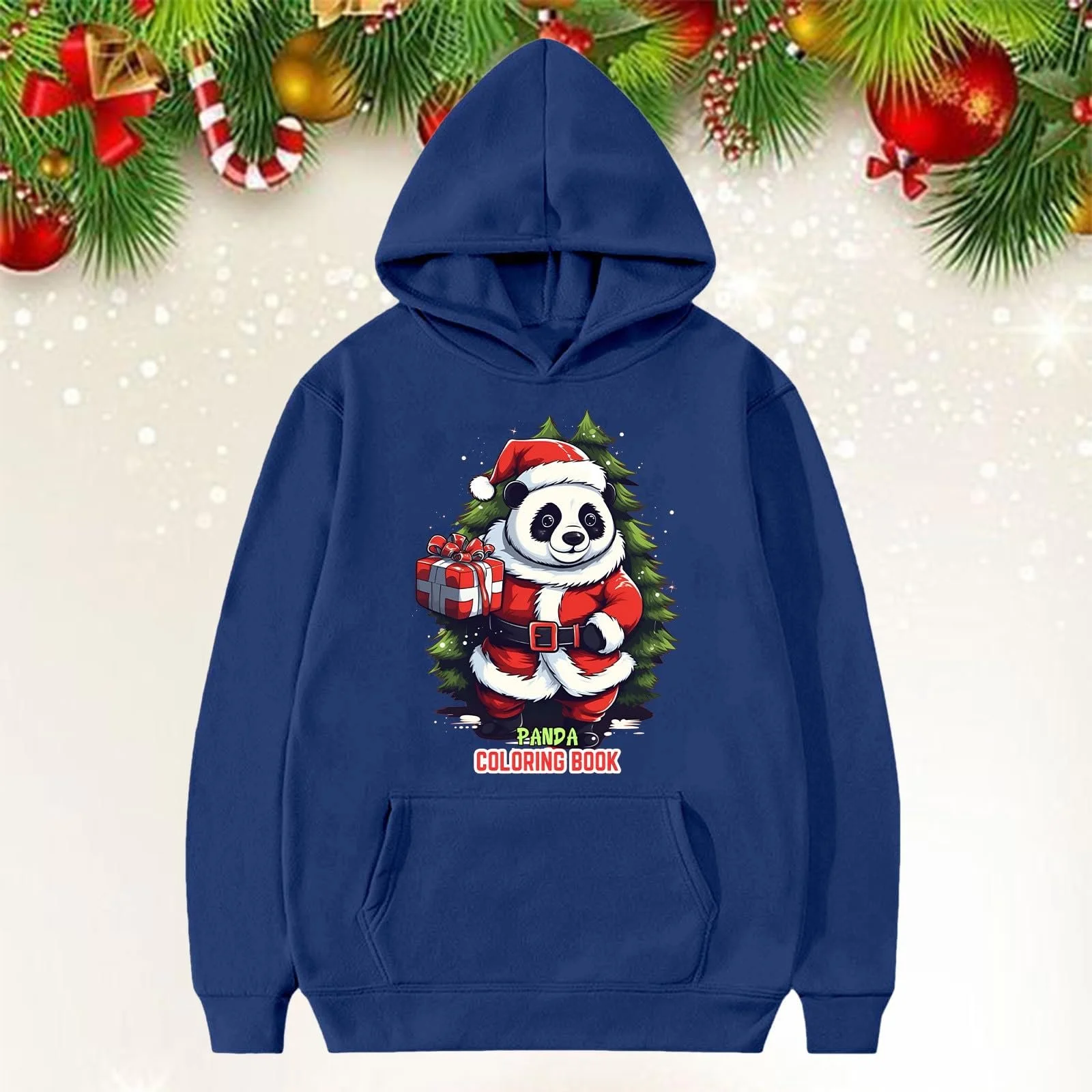 Рождественская Толстовка Generisch Девочки Безобразный Рождественский Джемпер с Капюшоном Рождественский Джемпер Рубашка с Длинными Рукавами с Рождественским Мотивом Мягкий Удобный Рождественский Наряд Повседневный Рождественский Костюм, фото №2