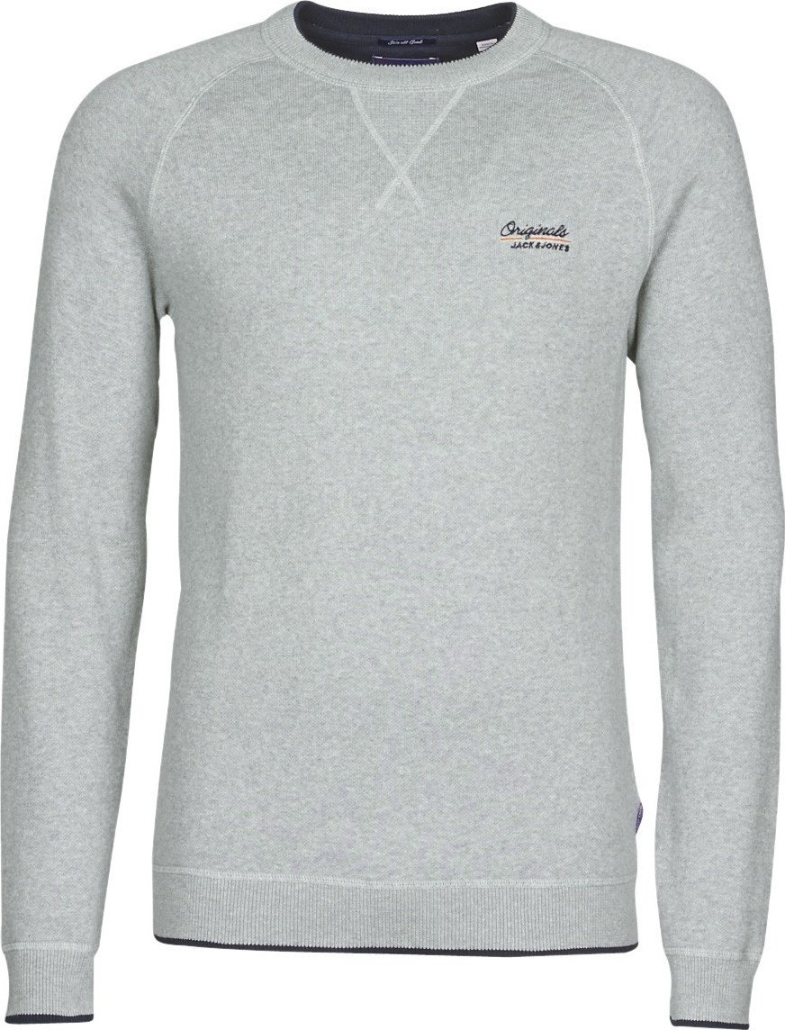 Світшот JORJOES KNIT CREW NECK 12175774 Light Grey Jack&Jones Сірий S, фото №1