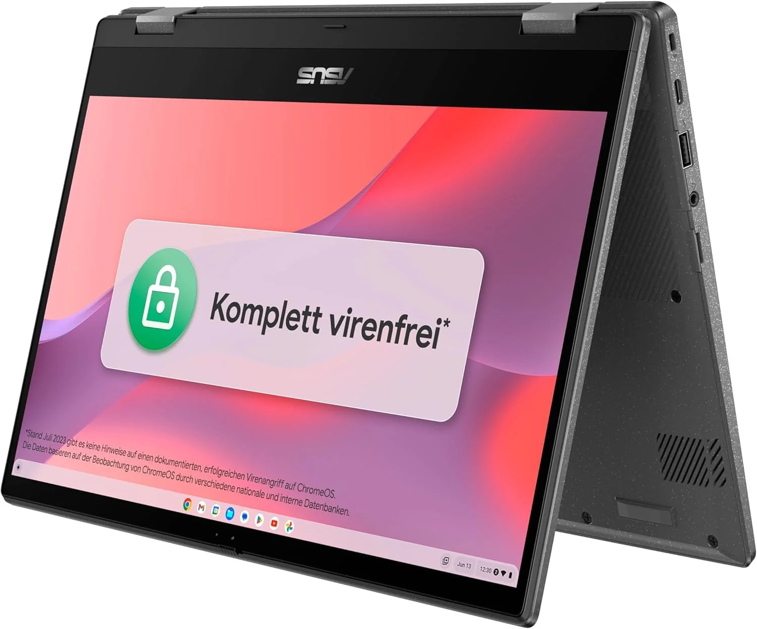 Сенсорный ноутбук 14'' ASUS Chromebook Flip CM1402FM2A MediaTek Kompanio 520 RAM 8GB eMMC 128GB 15ч батарея ChromeOS, фото №6