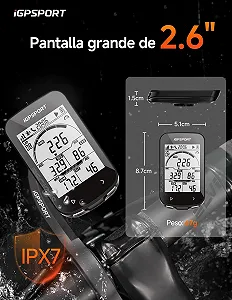 Велокомпьютер iGPSPORT BSC100S 2.6" Wireless IPX7 40ч Bluetooth 5.0 ANT+ synthetic.ua - Фото 1
