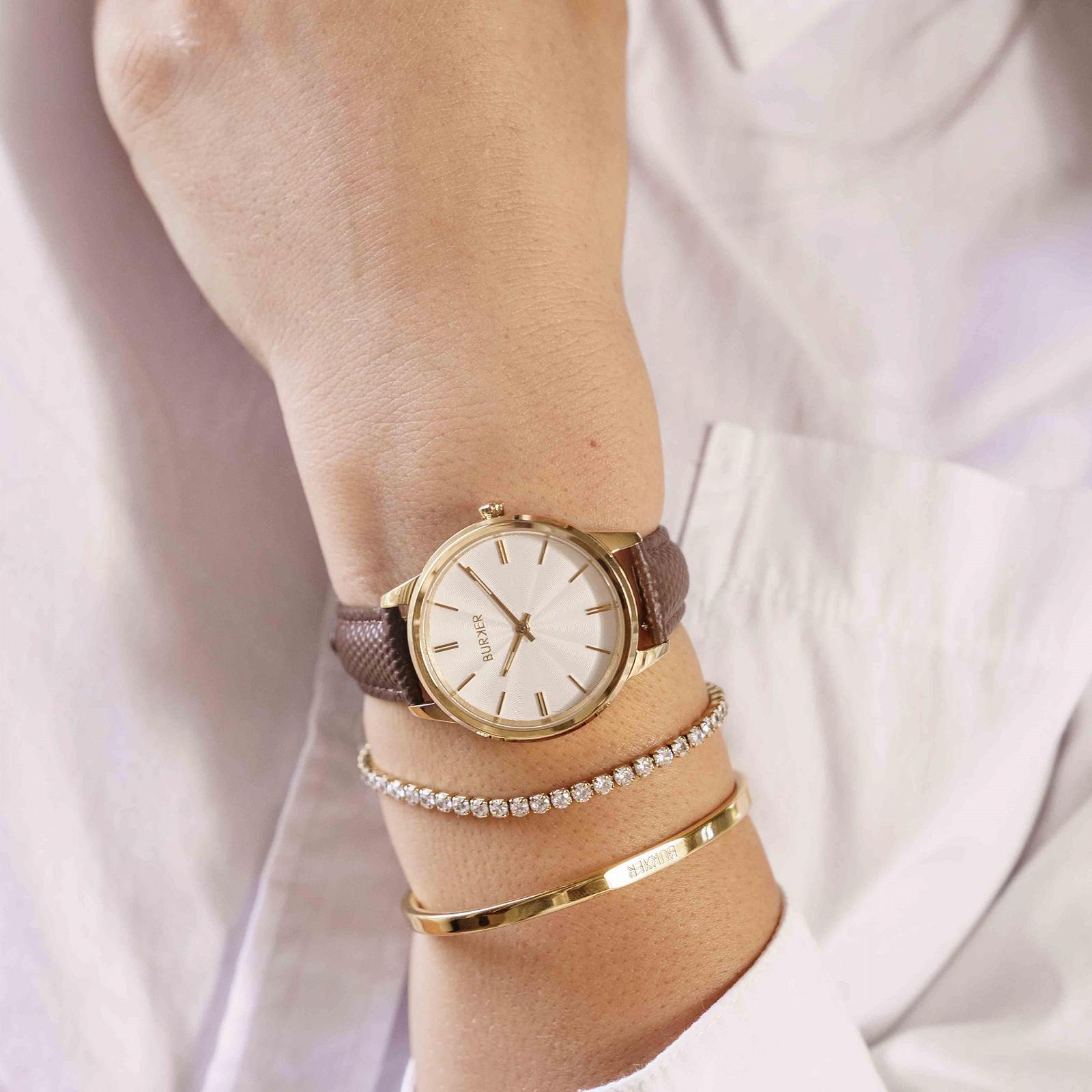 Женские часы BURKER Emily Кварцевые Аналоговые Водонепроницаемые 3 ATM 36 мм, фото №5