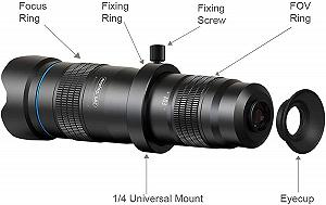 Монокуляр QHYTL Teleskop HD 28x з телефотооб'єктивом та затвором synthetic.ua - Фото 1