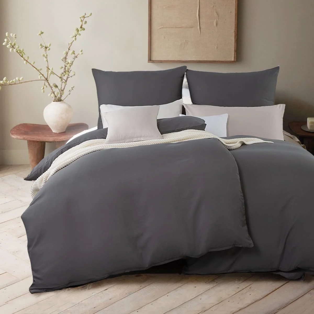 Наволочка 40 x 80 см, Набор 2 шт. Anthracite (Антрацит), из микрофибры, не требует глажки, на молнии, фото №3 Наволочка 40 x 80 см, Набор 2 шт. Anthracite (Антрацит), из микрофибры, не требует глажки, на молнии, фото №3