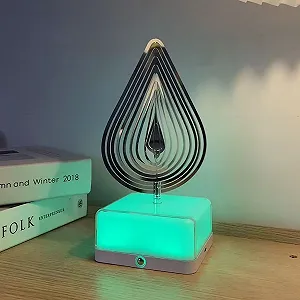 Настільна лампа ZVO Creative 3D Rotating LED 16 RGB сенсорна з акумулятором Water Drops synthetic.ua - Фото 1