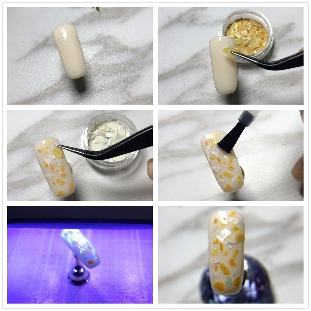 Перламутр для нігтів в упаковці Clamshell,, фото №7