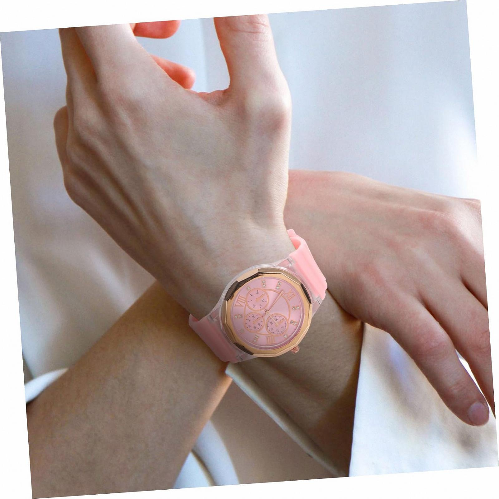 Жіночий наручний годинник Beaupretty з метеликом, силіконовим ремінцем, фото №9