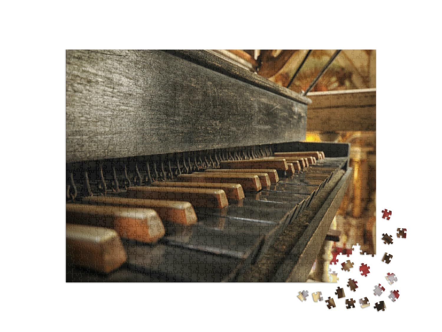 Пазл puzzleYOU Ностальгия "Клавиатура исторического органа" 1000 деталей, фото №2