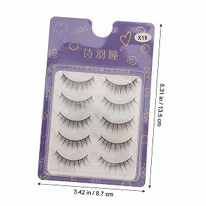 Фальшиві вії Angoily 5 пар косметичні хімічні волокна synthetic.ua - Фото 1