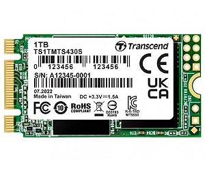 Твердотільний накопичувач M.2 1Tb Transcend 430S SATA3 3D TLC 560/520 MB/s формат 2242 TS1TMTS430S - Фото 1