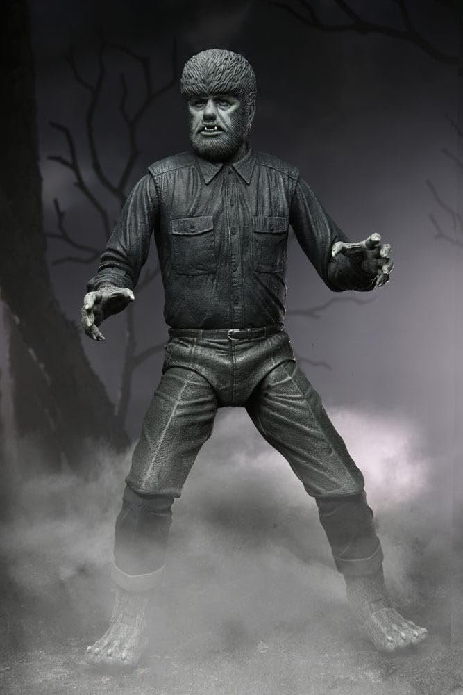 Фігурка Вовк NECA Universal Monsters Ultimate B&W 18 см - Білий, фото №2