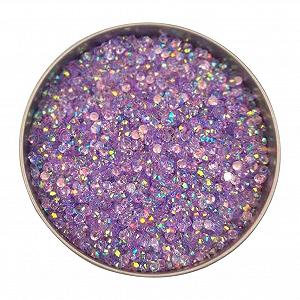 Стрази для нігтів 2-5 мм, 2000 шт, кристали, плоска задня частина - Фото 1