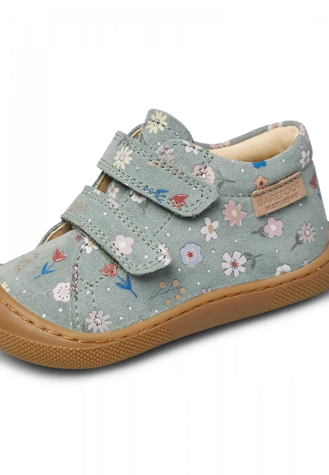 Босоножки Naturino с цветочным принтом из замши, фото №6