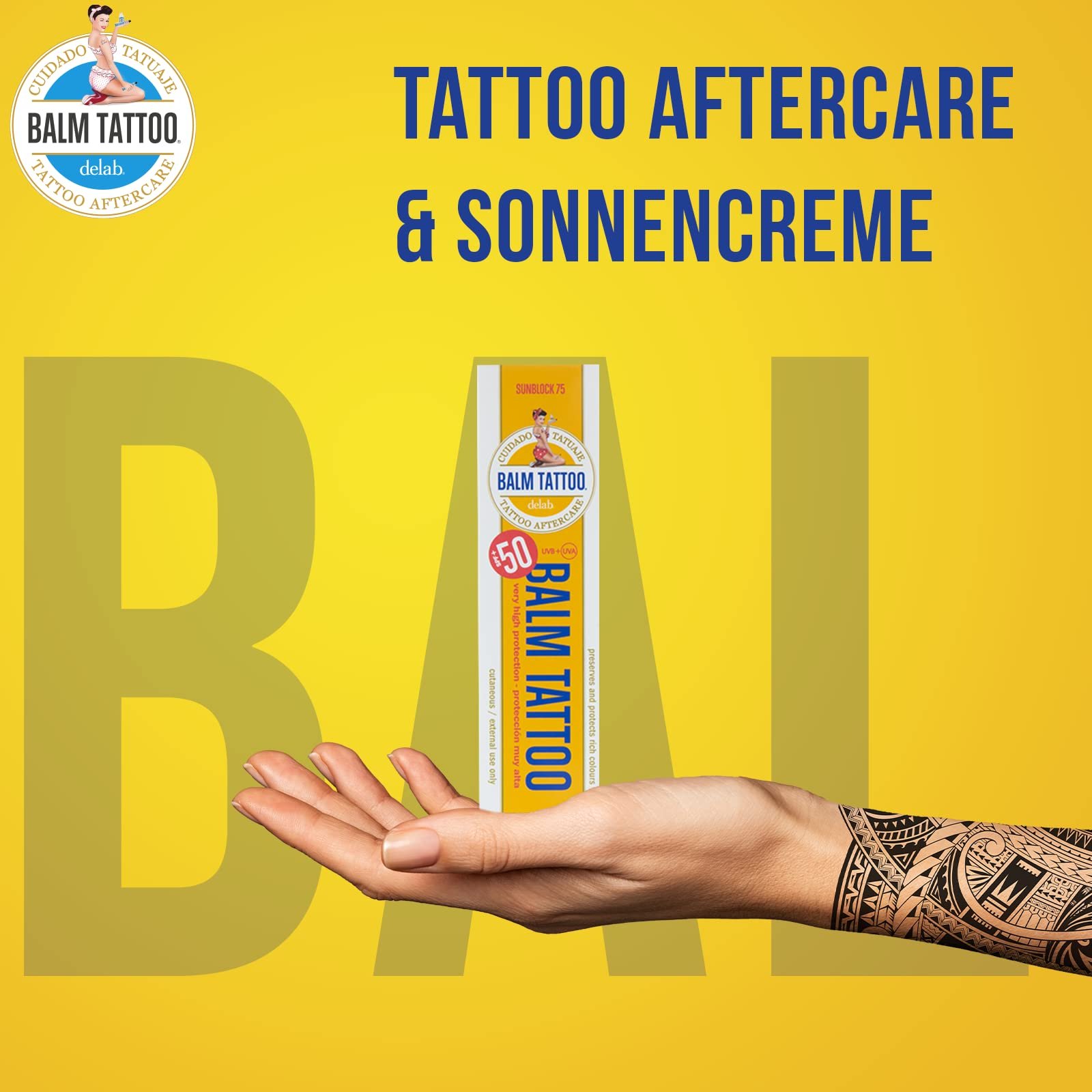 Крем для татуювань Balm Tattoo Sunblock SPF 75, фото №2