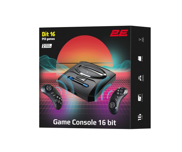 2E Ігрова консоль 16bit HDMI 2 бездротових геймпада 913 ігор, фото №10