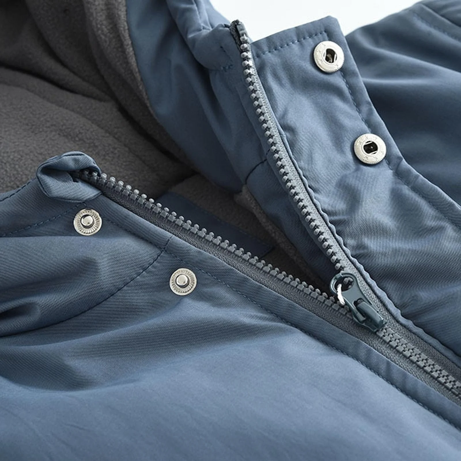 Зимняя куртка для подростков, однотонная куртка с капюшоном на флисовой подкладке, хлопковая куртка на молнии, модная зимняя куртка с длинными рукавами, теплая куртка с карманами, детская куртка с капюшоном 3-13 лет, фото №3