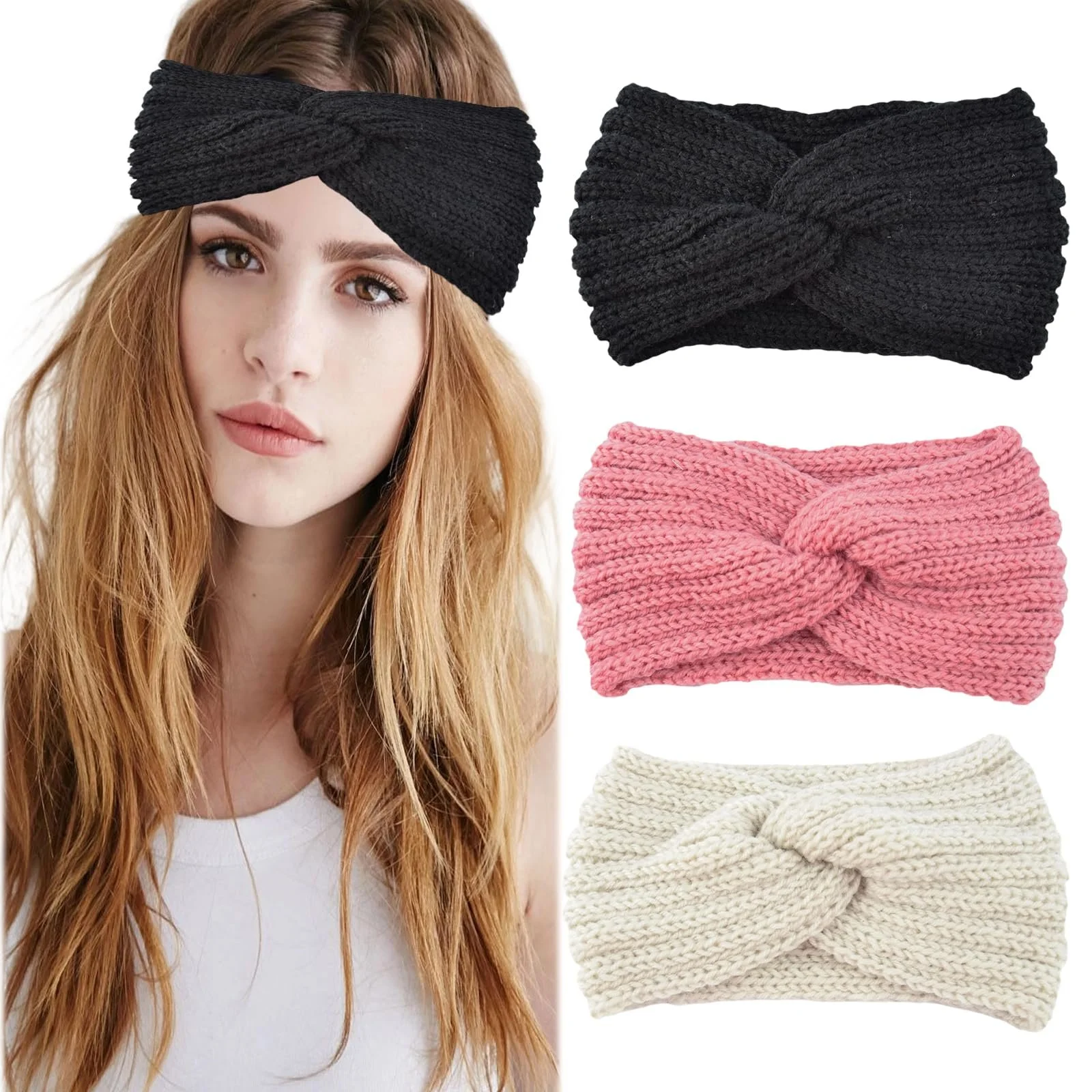 В'язана Пов'язка на Голову Зимова, фото №1