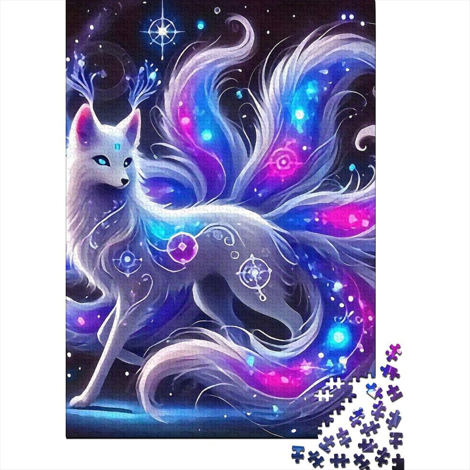 Деревянные пазлы Nine-tailed Fox 1000 деталей, 70 x 50 см, фото №2