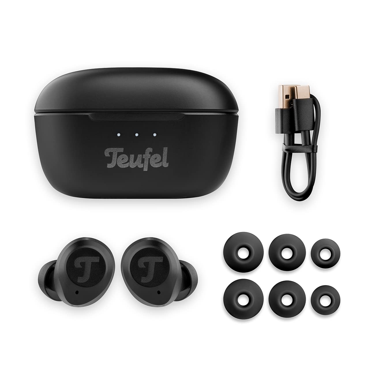 Навушники Teufel Real Blue TWS Bluetooth Вставні з гібридним активним шумопоглинанням (ANC) Чорний, фото №6 Навушники Teufel Real Blue TWS Bluetooth Вставні з гібридним активним шумопоглинанням (ANC) Чорний, фото №6