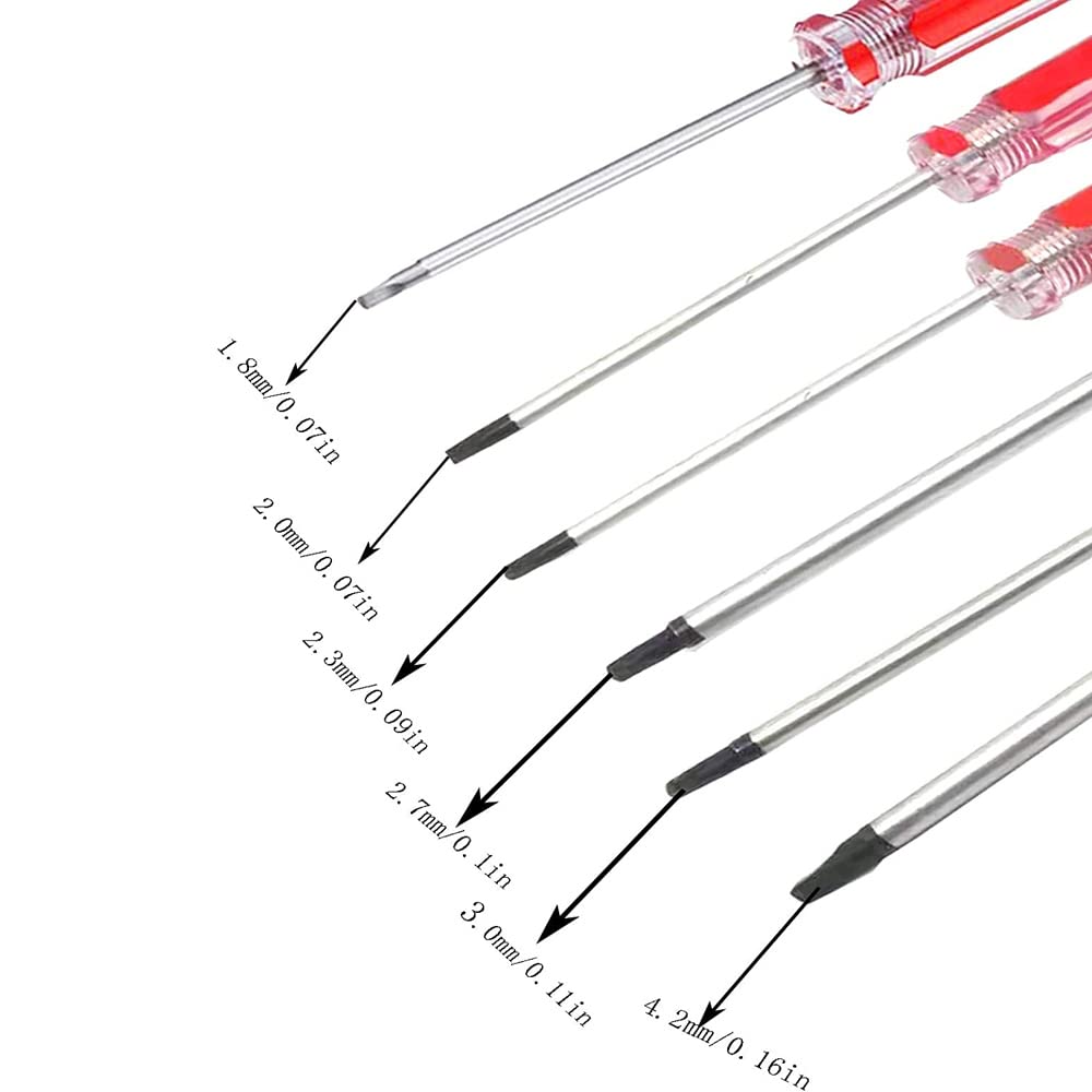 Набір викруток Fongmore 6 штук з трикутною головкою магнітний 1,8 мм 2,0 мм 2,3 мм 2,7 мм 3,0 мм 4,2 мм трикутні гвинти, фото №2