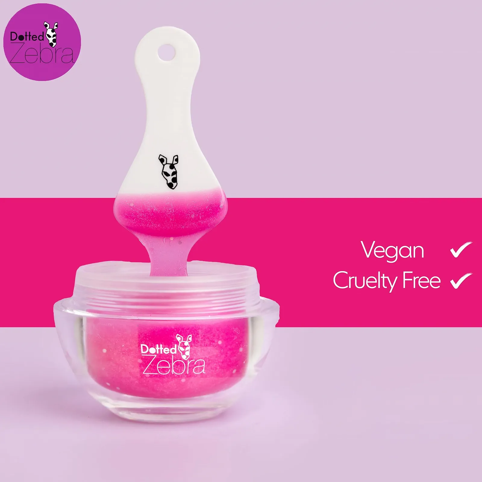 Маска-пленка Dotted Zebra Pink Frenzy с блестками, 45.4 г - С гиалуроновой кислотой и коллагеном - Увлажняющая маска для лица - Веганская - Для всех типов кожи, фото №7