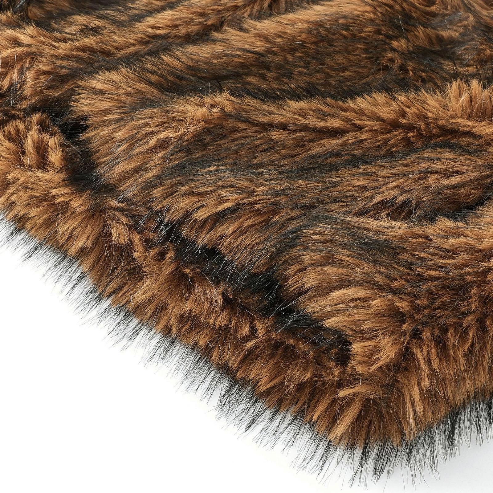 Шуба Amazhiyu, плюшевая, фото №6