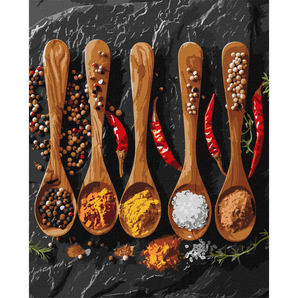 Картина по номерам Различные специи KHO5690 40х50см, фото №1