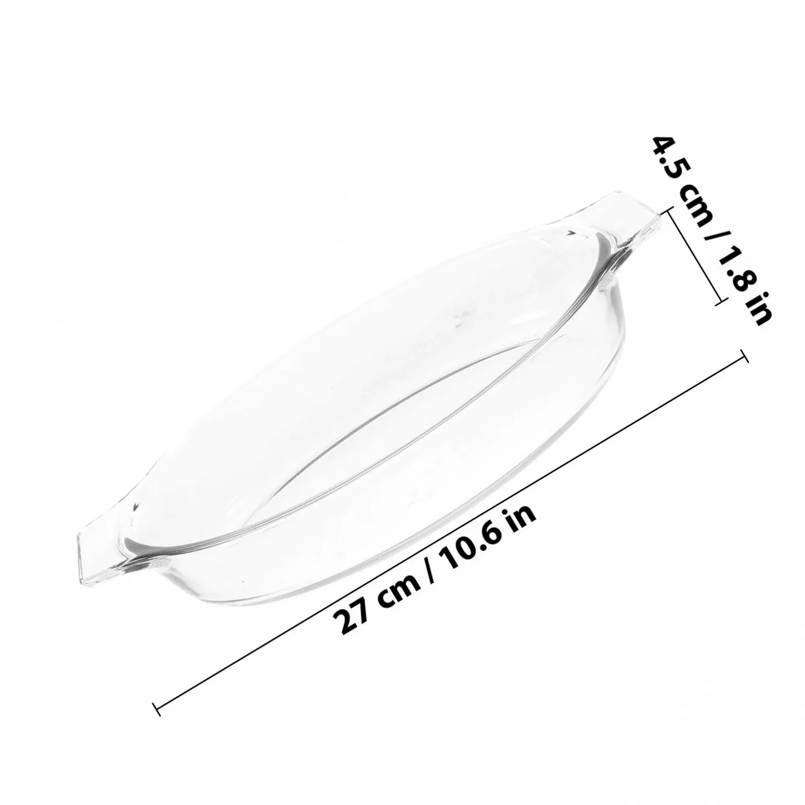 Форма для випікання Sosoport скляна з ручками жаростійка прозора Borosilicate Glass, фото №2