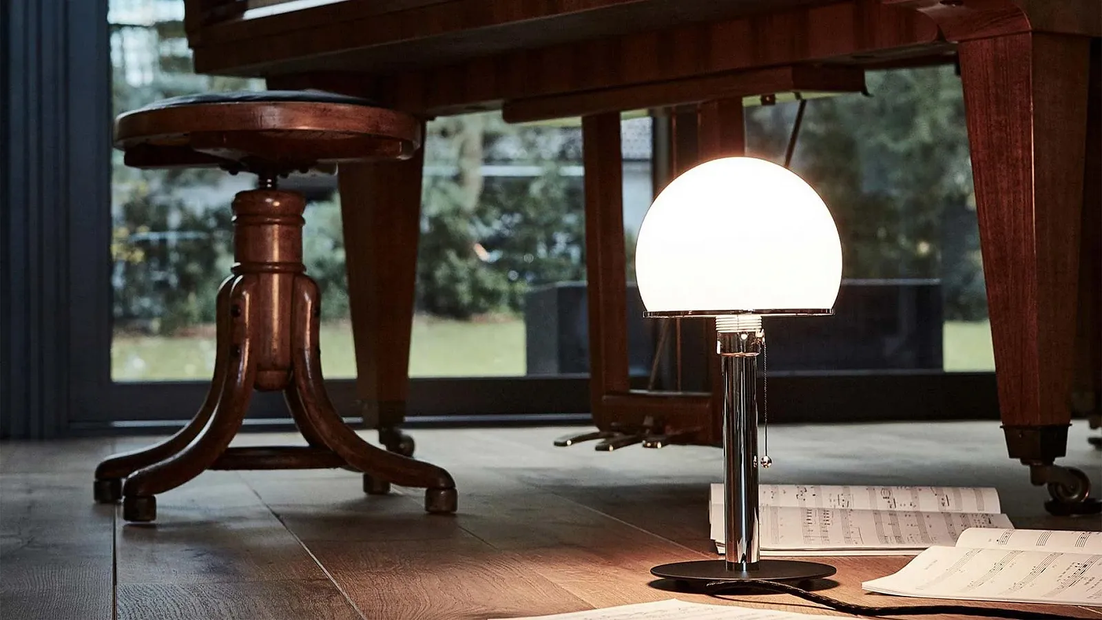 Настільна лампа Tecnolumen Wagenfeld WA24 Метал Скло 36 x 18 см Біла, фото №2