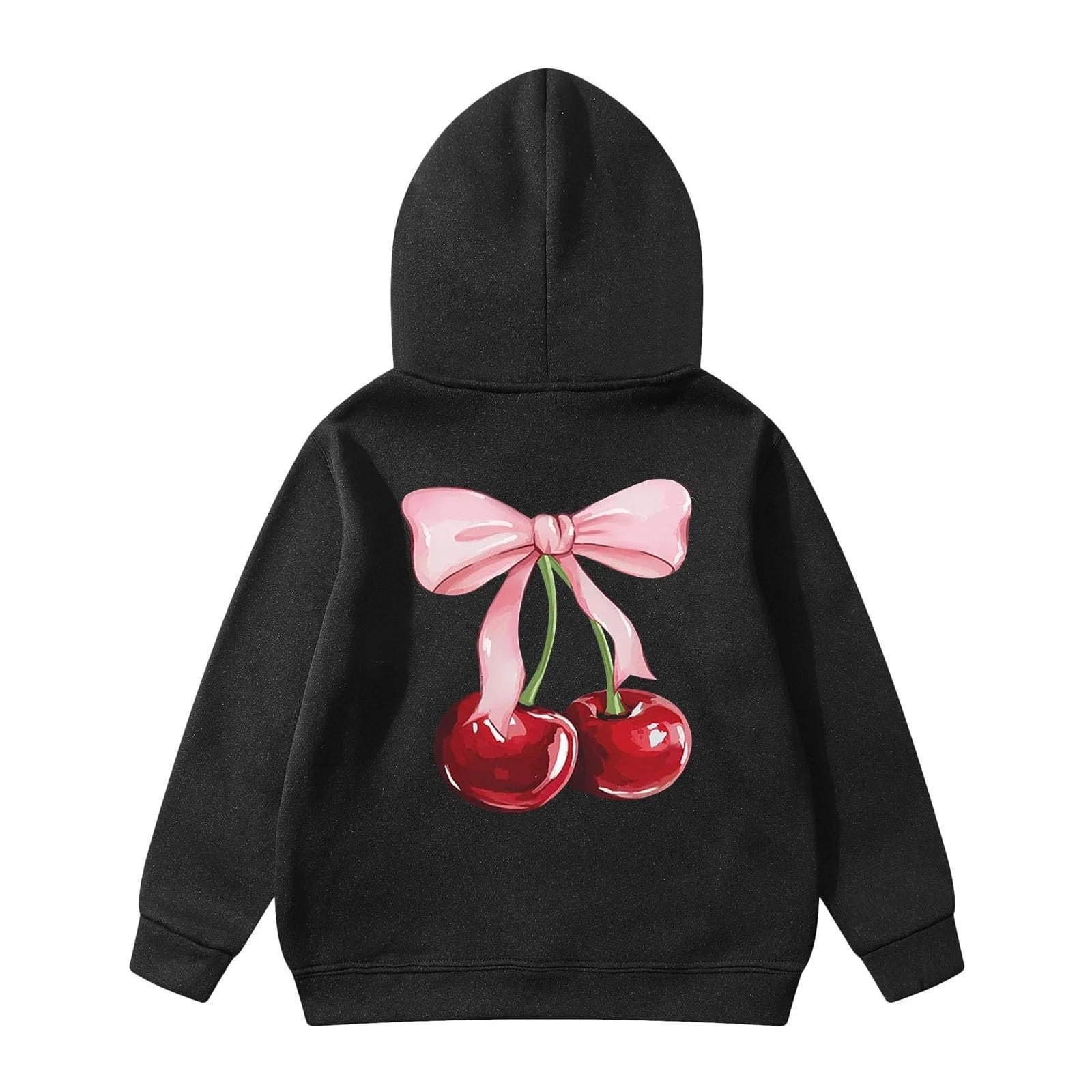 Толстовка для дівчинки з довгими рукавами, капюшоном, фото №3