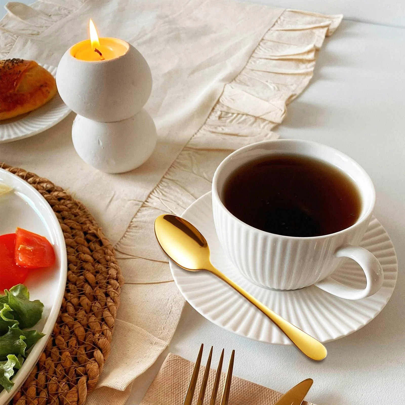 Ложки чайні Brand Series Model Gold, набір 6 штук, 12 см, фото №3 Ложки чайні Brand Series Model Gold, набір 6 штук, 12 см, фото №3