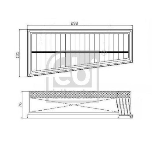 Фильтр воздушный FEBI BILSTEIN 172765 для MERCEDES-BENZ, передний левый, фото №4 Фильтр воздушный FEBI BILSTEIN 172765 для MERCEDES-BENZ, передний левый, фото №4