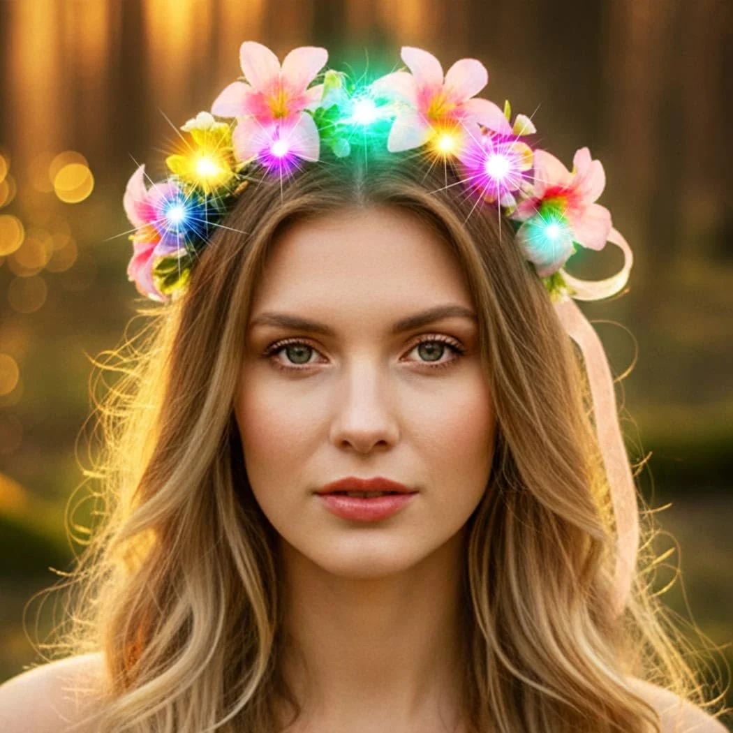 Вінок для волосся Квітка Luminous, LED, фото №3 Вінок для волосся Квітка Luminous, LED, фото №3