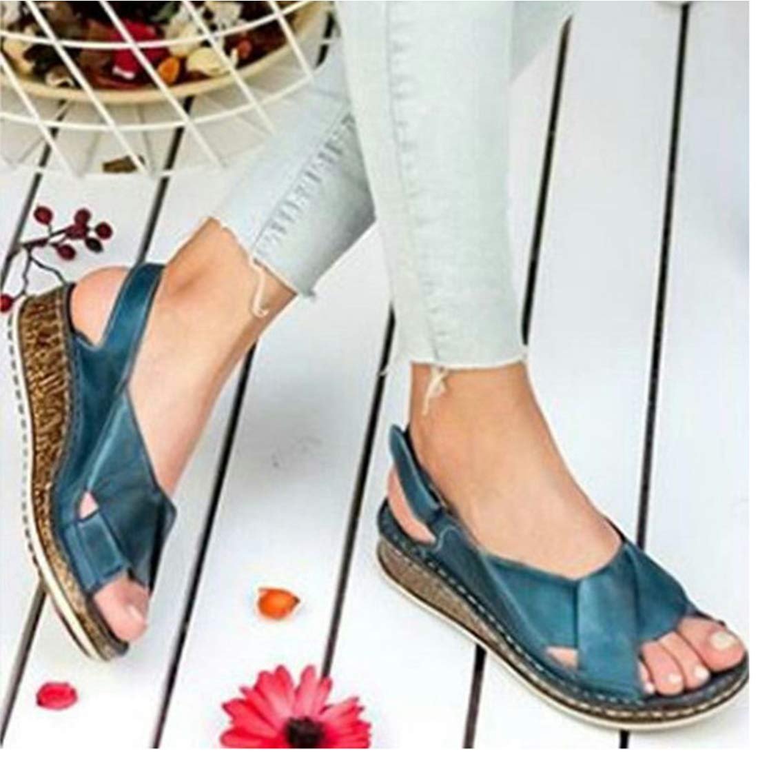 Женские Сандалии на Платформе Летние Богемные, фото №2