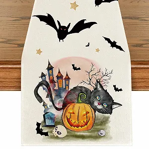 Ранер для столу Halloween Pumpkin Bat 40 x 240 см ціна на synthetic.ua - Фото 1 Ранер для столу Halloween Pumpkin Bat 40 x 240 см synthetic.ua - Фото 1